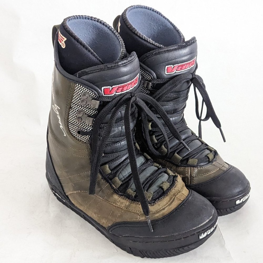 🏂 VINTAGE Vans Jamie Lynn Leather Lace up Snowboard Boots - Ladies Size 11 🏂